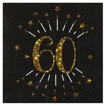 Tovaglioli 60 Anni Pz.10