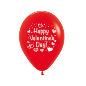 Palloncino Happy Valentine's 12" Pz.12