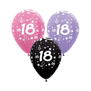 PALLONCINO 18 ANNI STARS (12") PZ.100
