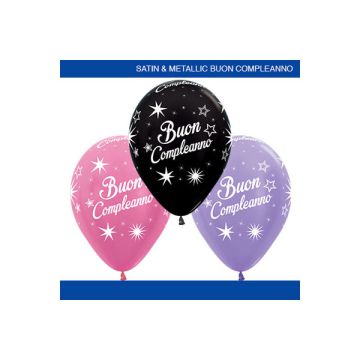 PALLONCINO BUON COMPLEANNO (12") PZ.50