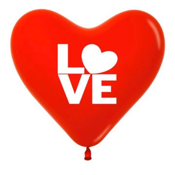 Palloncino Cuore  Love (015) 12" Pz.12
