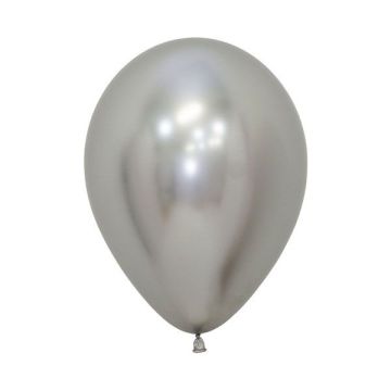Palloncino Argento Reflex (12") Pz.50