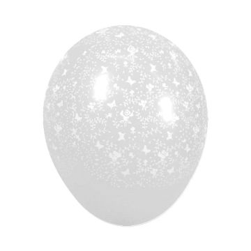PALLONCINO FIORI E FARFALLE 12" PZ.100