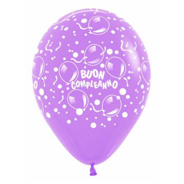 PALLONCINO BUON COMPLEANNO 12" PZ.100