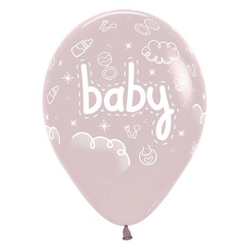Palloncino Baby Dusk Rose (110) 12"pz.50