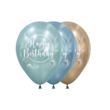 Palloncino H.b. Acqua Marbl 12" Pz.12