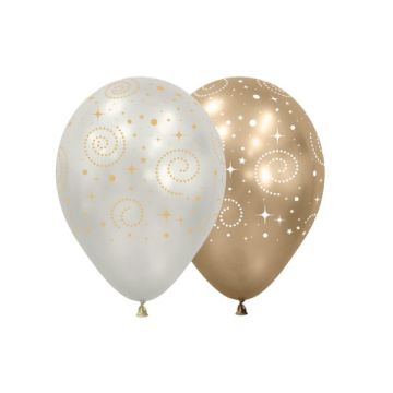 Palloncino Golden Party 12" Pz.12