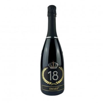 Bottiglia Cristalli – Compleanno 18 Anni