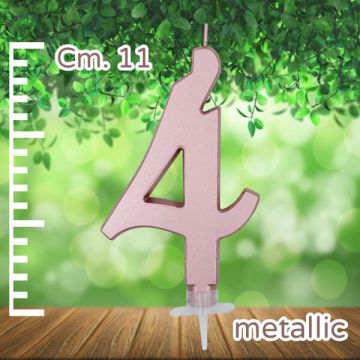 Candelina Numero 4 Rose Gold Pz.1