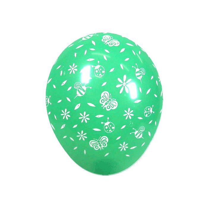 Palloncino Fiori E Farfalle 12" Pz.100 Colore Standard Assortito Stampa Bianca Cm.30 main product photo
