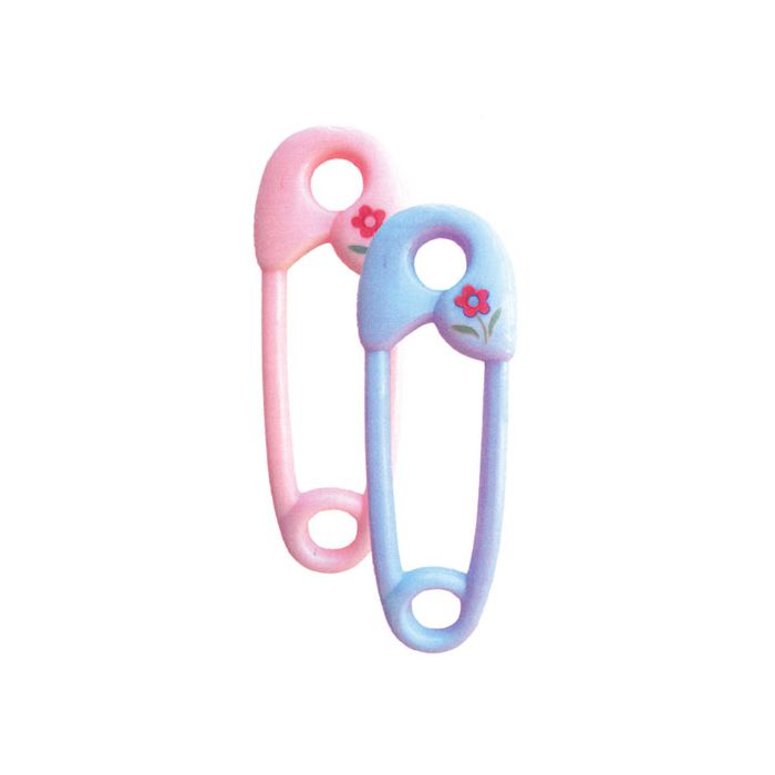Spille Da Balia In Plastica Rosa Pz.4 Cm.10 main product photo