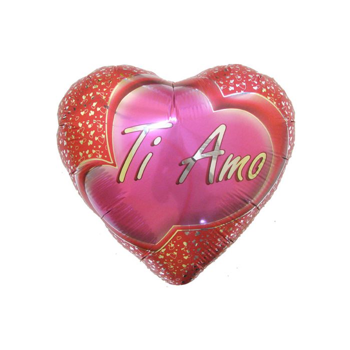 Palloncino Ti Amo Pz.1 Mylar Cuore 18" Cm.45 main product photo