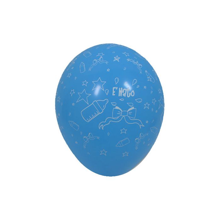Palloncino E' Nato 12" Pz.100 Colore Standard Blue 040 Stampa Bianca Cm.30 main product photo
