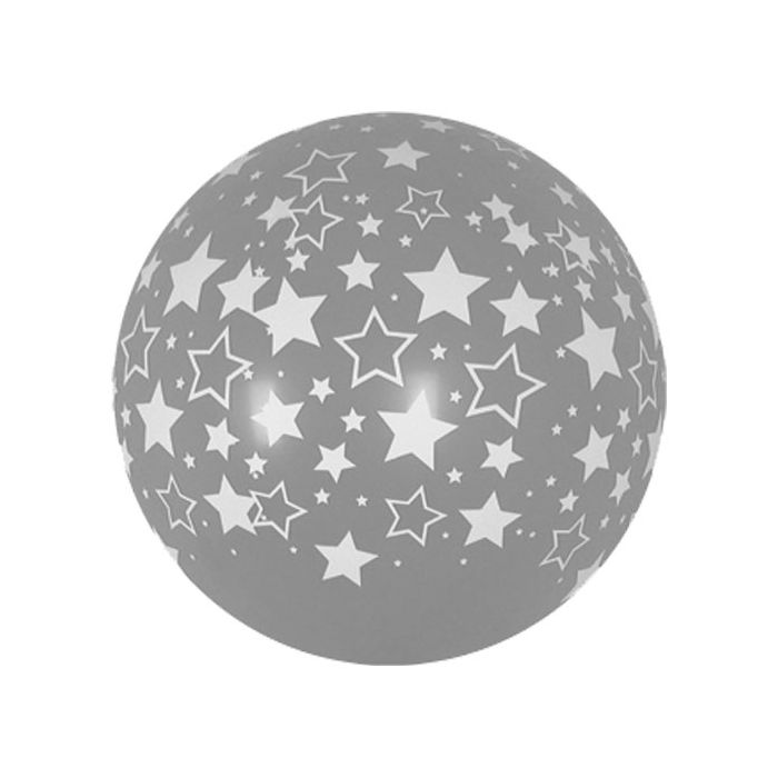 Palloncino Stelle (36") Pz.5 Colore Perlato Argento 481 Stampa Bianca Cm.90 main product photo