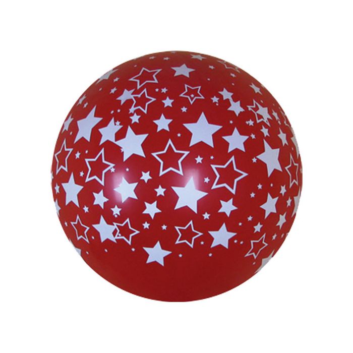 Palloncino Stella 36" Pz.5 Colore Crystal Rosso 315 Stampa Bianca Cm.90 main product photo