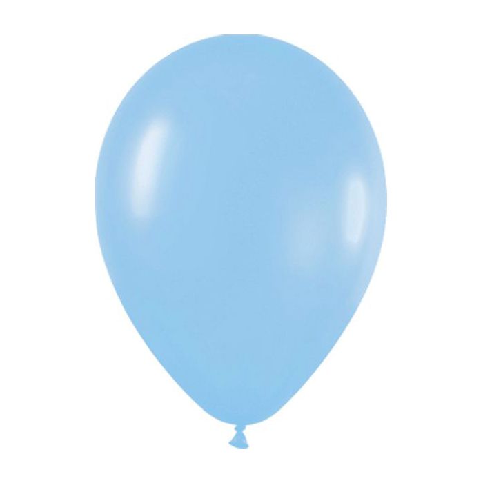 Palloncino Azzurro (440) 10"" Pz.100 Colore Perlato cm. 25 main product photo