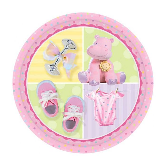 Piatti Battesimo Bambina Pz.8 Cm.22.8 main product photo