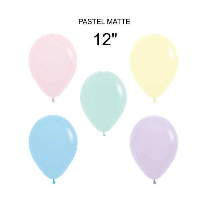 Palloncino Pastel Matt (600) 12" Pz.50 main product photo