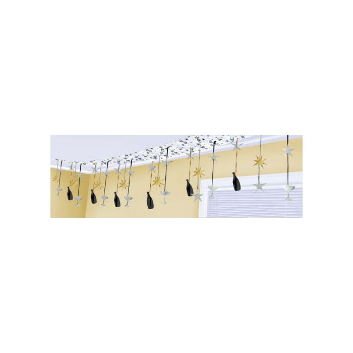 Festone Filare Soffitto Champagne Pz.1 Cm.30.5 X Mt.3.6 main product photo