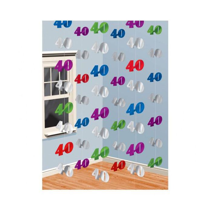 Decorazione Filare 40 Anni Pz.6 Mt.2 main product photo