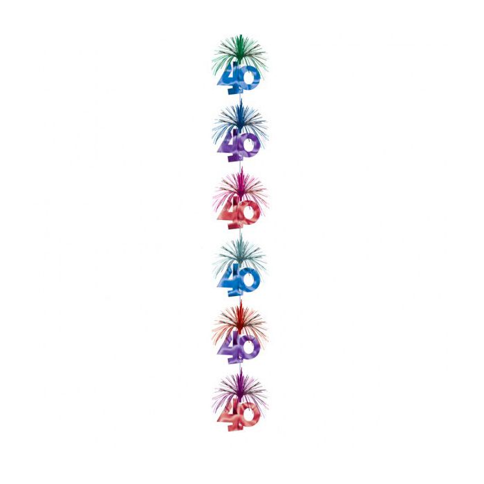 Festone Filare Ciuffo 40 Anni Pz.1 Mt.2.10 main product photo