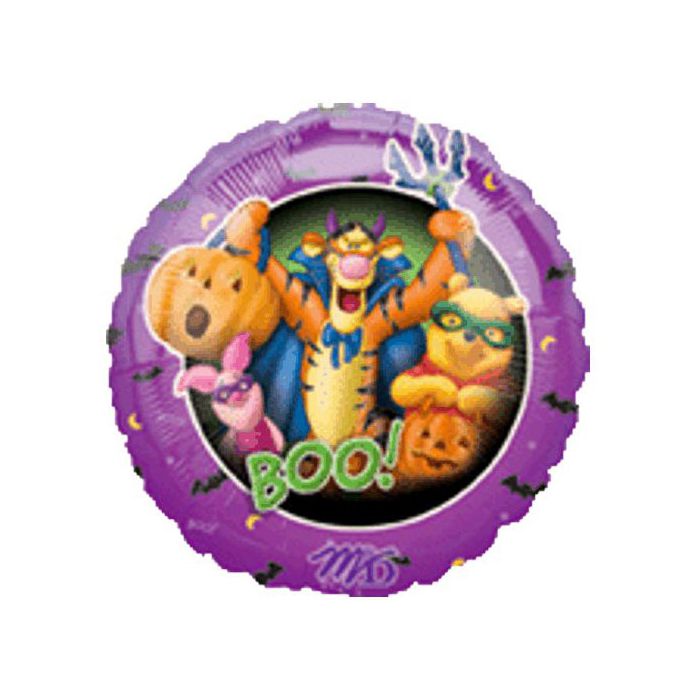 Palloncino Winnie Pooh Halloween Pz.1 Mylar Tondo 18" Cm.45 main product photo
