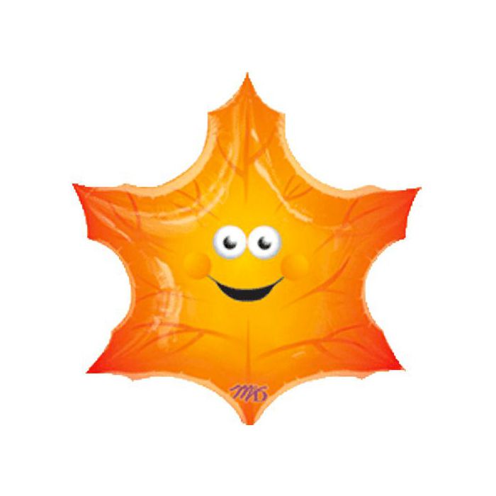 Palloncino Foglia Smiley Pz.5 Mylar Super Shape Cm.63 X 63 main product photo