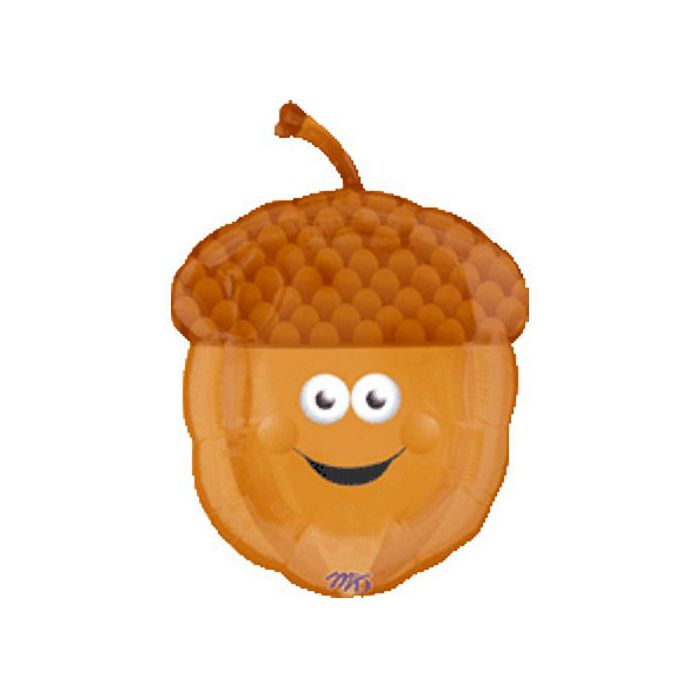 Palloncino Ghianda Smiley Pz.5 Mylar Super Shape Cm.45 X Cm.64 main product photo