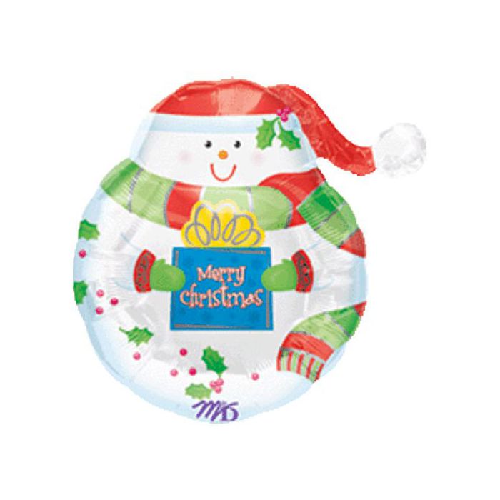Palloncino Jovial Snowman Pz.5 Mylar Sagomato Cm.64 X 61 main product photo