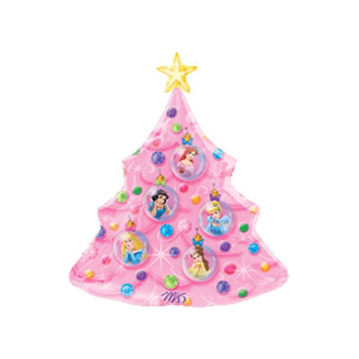 Palloncino Principessa Christmas Pz.5 Mylar Sagomato Cm.68 X 79 main product photo
