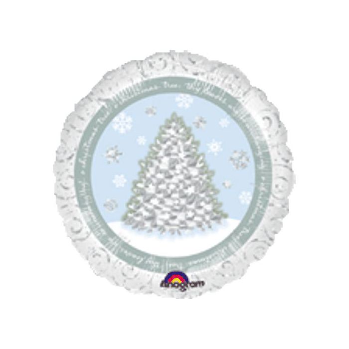 Palloncino Albero Di Natale Pz.1 Mylar Tondo 18" Cm.45 main product photo