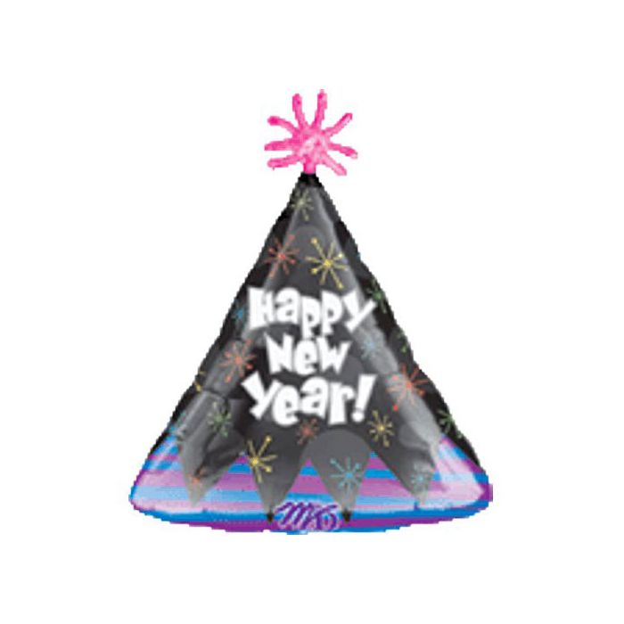 Palloncino New Year Party Cappello Pz.1 Mylar Sagomato 18" Cm.45 main product photo