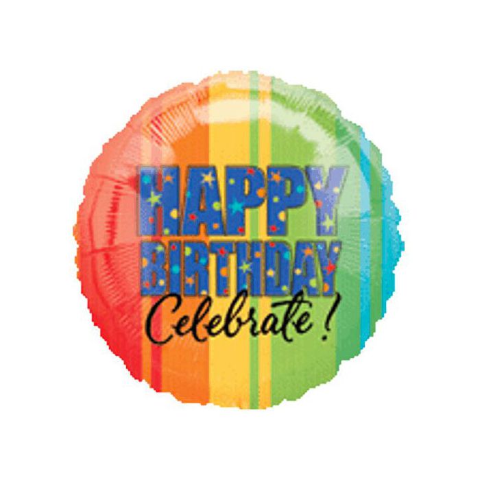 Palloncino A Year To Celebrate Pz.1 Mylar Tondo 18" Cm.45 main product photo