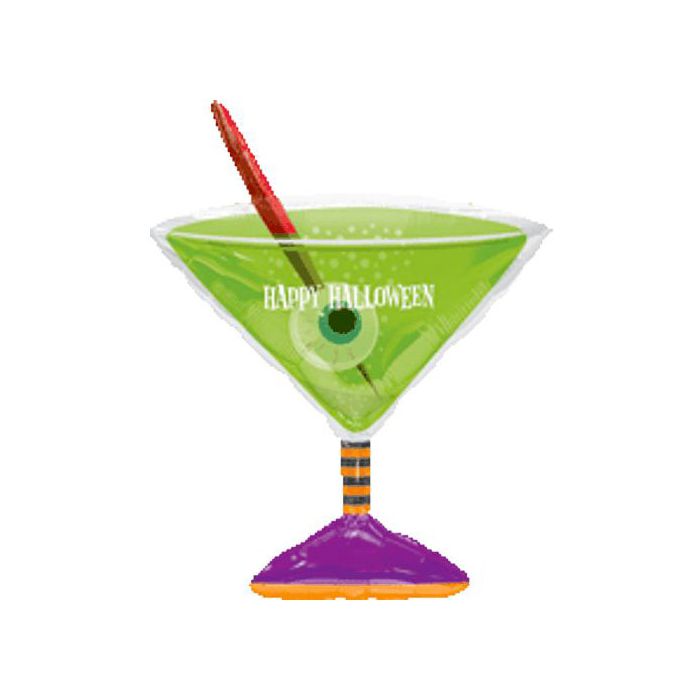 Palloncino Halloween Martini Pz.1 Mylar Sagomato Cm.61 X 84 main product photo