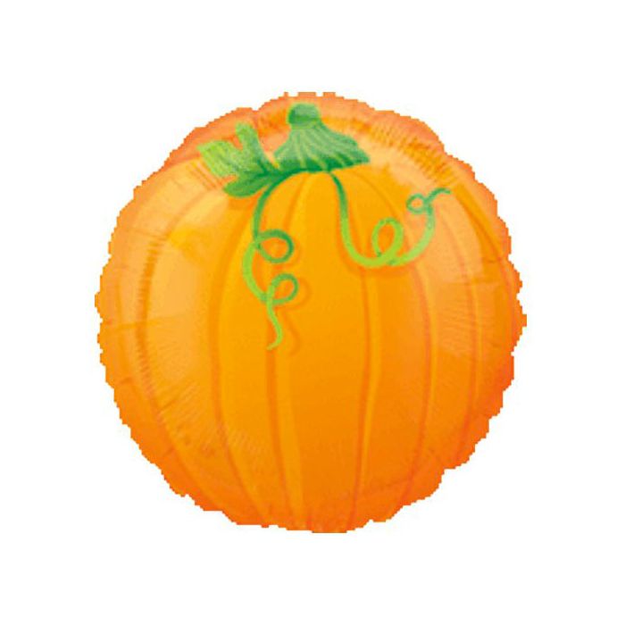 Palloncino Zucca Halloween Pz.1 Mylar Tondo 18" Cm.45 main product photo