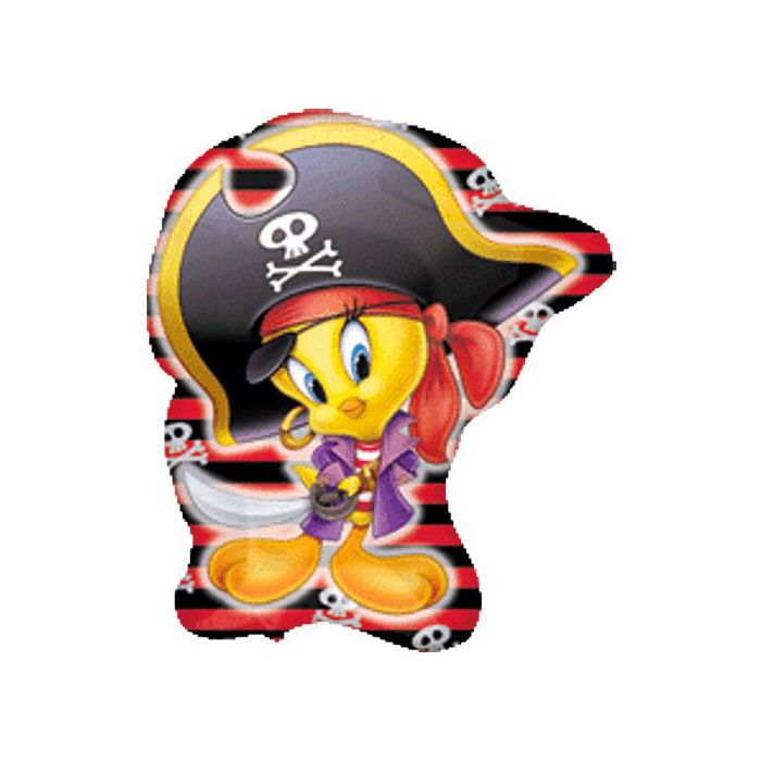 Palloncino Titti Pirata Pz.1 Mylar Sagomato Cm.58 X 71 main product photo
