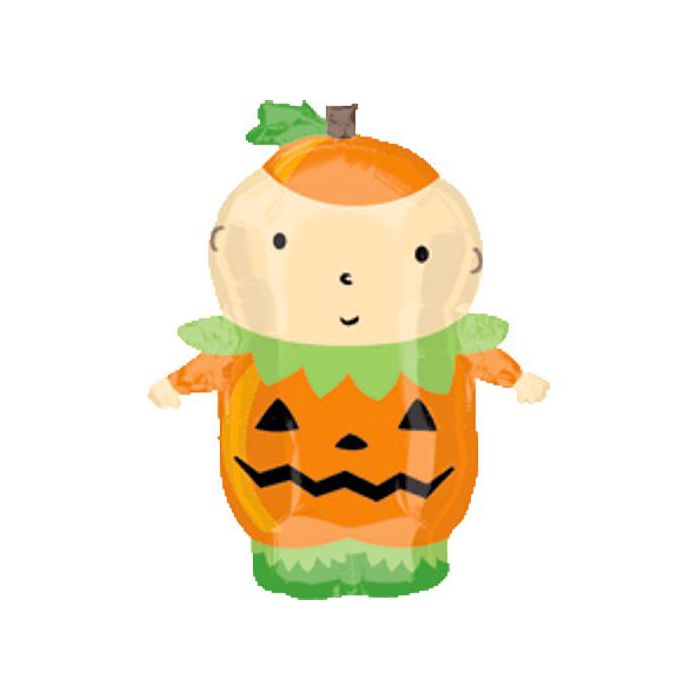 Palloncino Halloween Zucca Pz.1 Mylar Sagomato Cm.48 X 61 main product photo