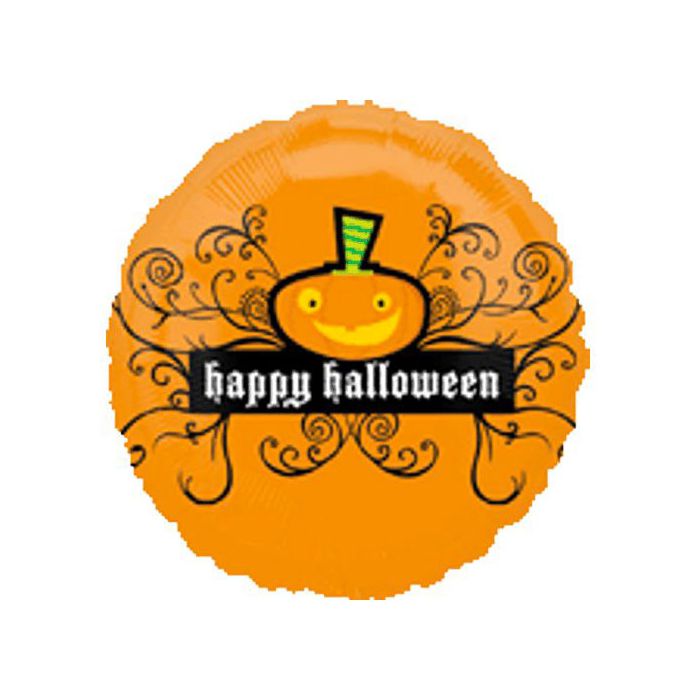 Palloncino Happy Halloween Pz.1 Mylar Tondo 18" Cm.45 main product photo