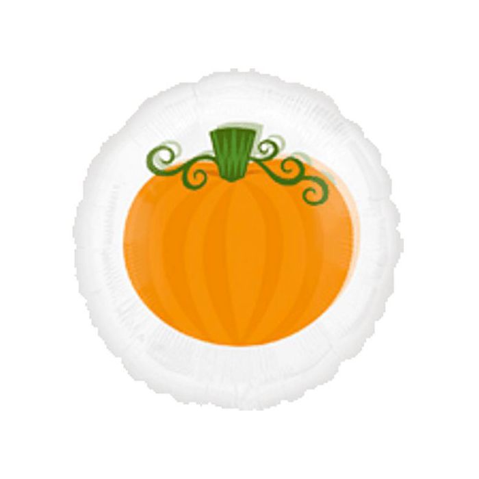 Palloncino Zucca Halloween Pz.1 Mylar Tondo 18" Cm.45 - Magicolors main product photo