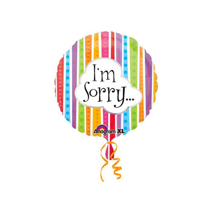 Palloncino I'm Sorry Pz.1 Mylar Tondo 18" Cm.45 main product photo