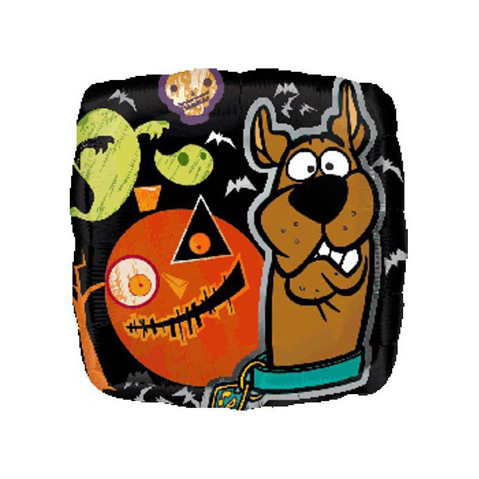 Palloncino Scooby Doo Halloween Pz.1 Mylar Quadrato 18" Cm.45 main product photo