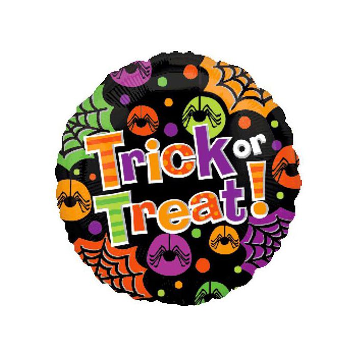 Palloncino Ragno Halloween Pz.1 Mylar Tondo 18" Cm.45 main product photo