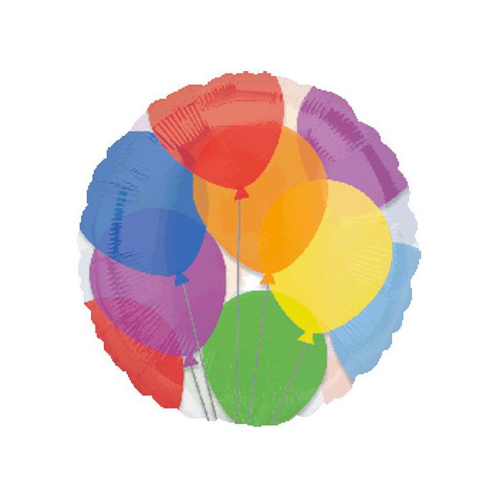 Palloncino Balloons Pz.1 Mylar Tondo 18" Cm.45 Magic Colors main product photo