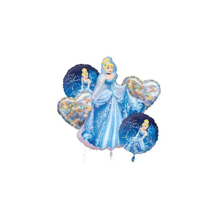 Palloncino Cenerentola Bouquet Mylar Bouquet Pz.5 main product photo