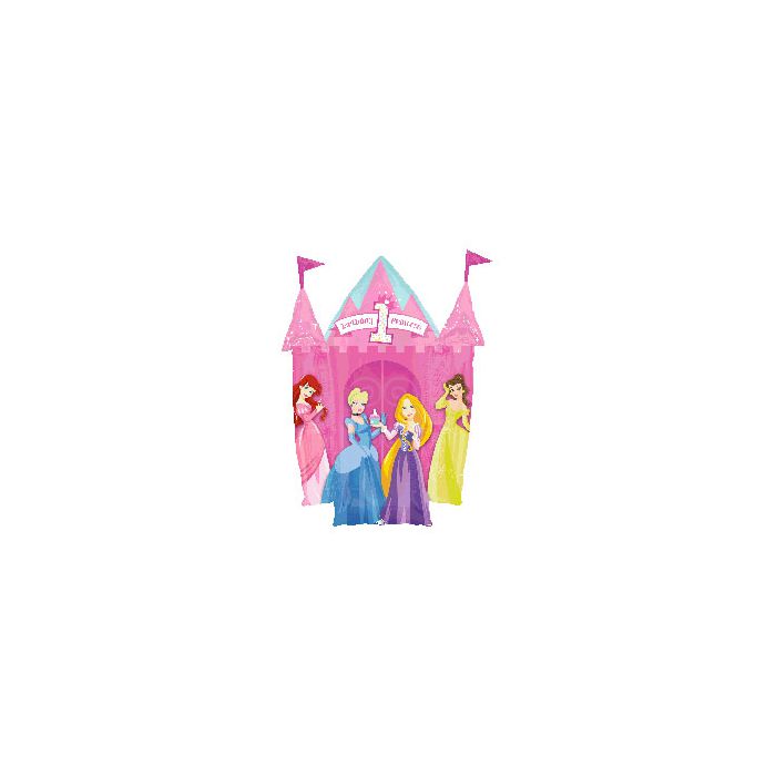 Palloncino Principesse 1 Compleanno Pz.1 Mylar Sagomato Cm.66 X Cm.89 main product photo