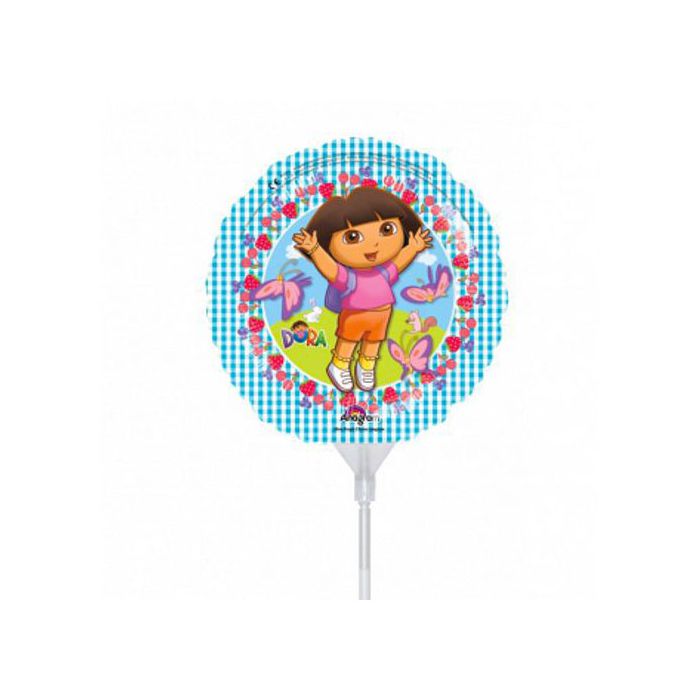 Palloncino Dora L'esploratrice Pz.5 Mylar Mini 9" Cm.23 Da Saldare Esclusa Bacchetta main product photo