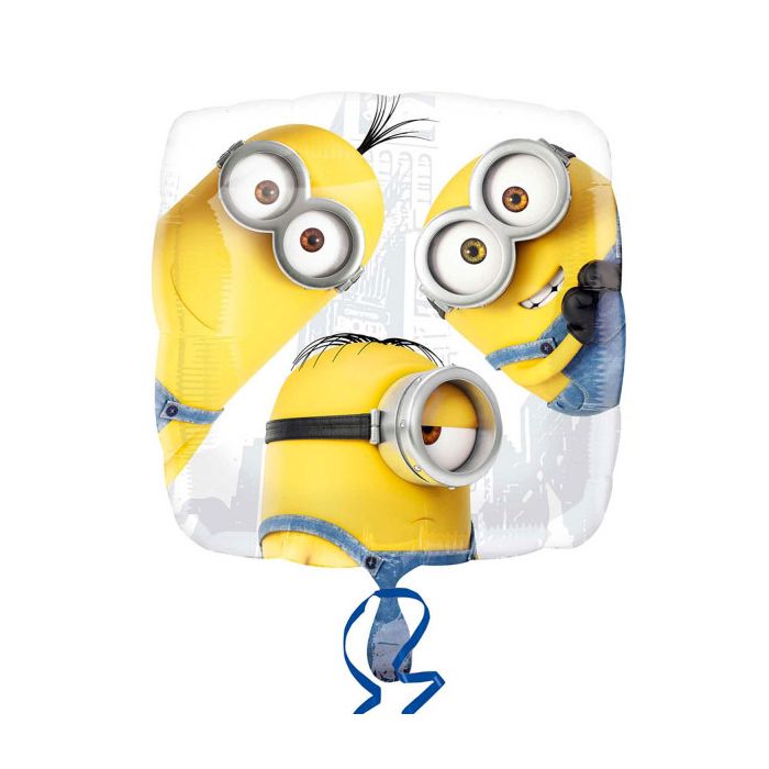 Palloncini Minions Pz.1 Mylar Quadrato 18" Cm.45 main product photo