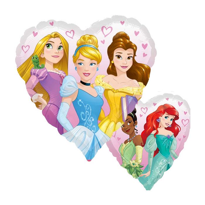 Palloncini Principesse Disney Pz.1 Mylar Cuore 18" Cm.45 main product photo