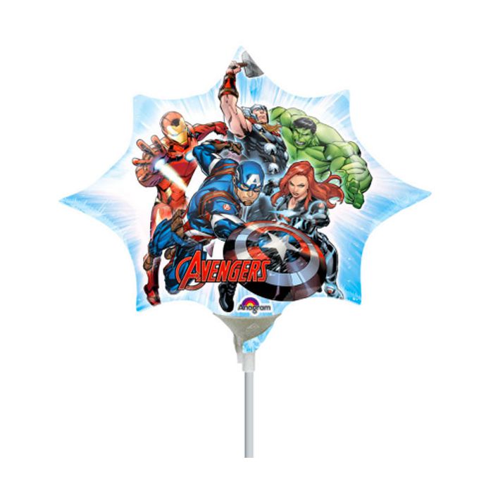 Palloncini Avengers Pz.5 Mylar Mini Shape Da Saldare Esclusa Bacchetta main product photo