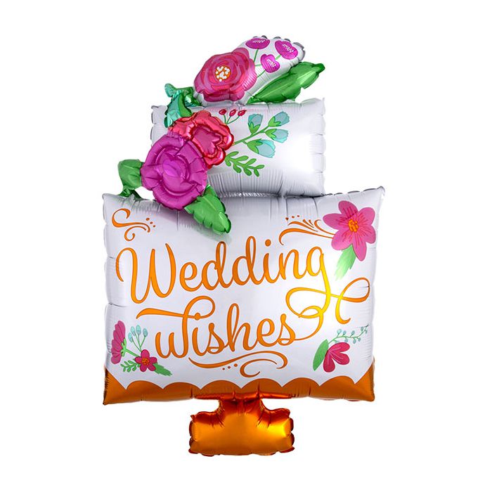 Palloncino Torta Matrimonio  Pz.1 Multi-balloon 21"/53cm W X 30"/76cm H main product photo